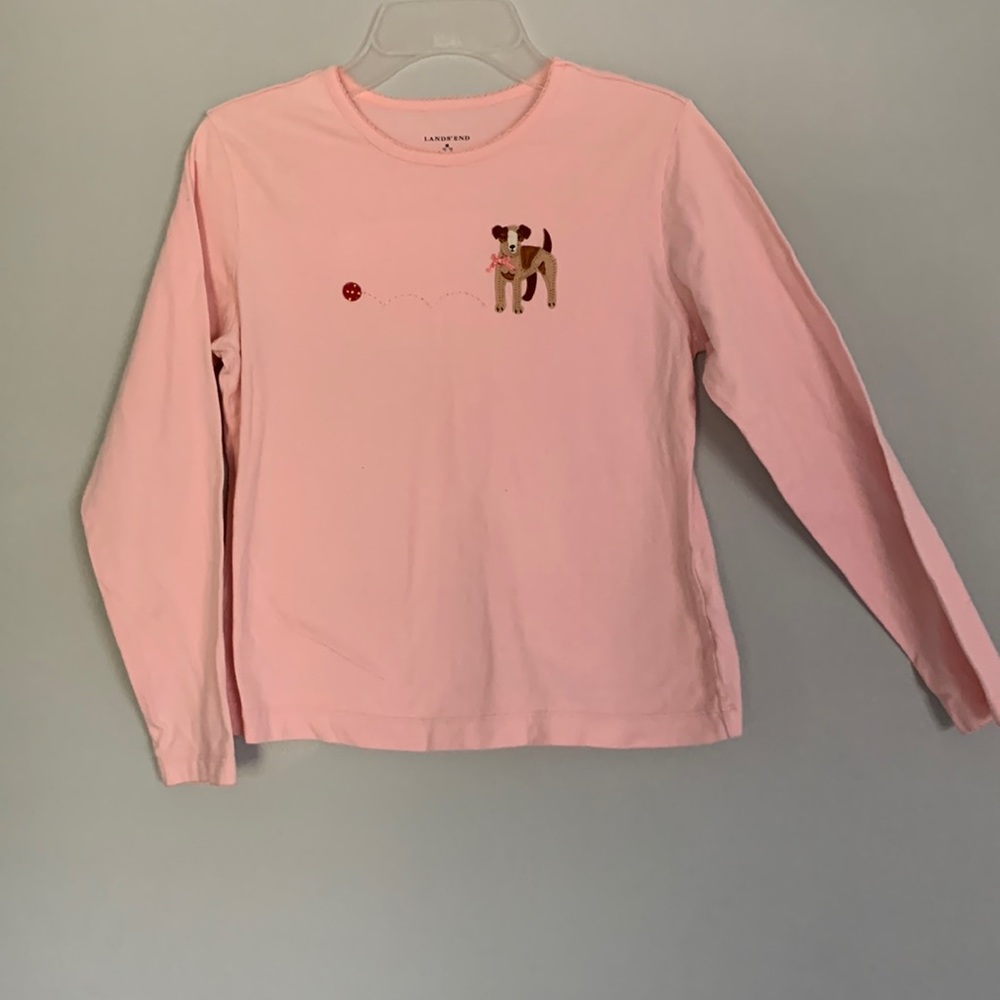 Lands End girls cotton long sleeved T